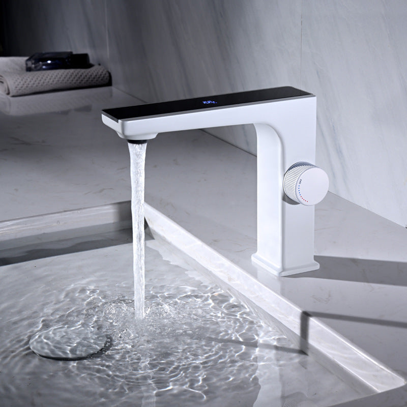 Household All Copper Digital Display Basin Faucet