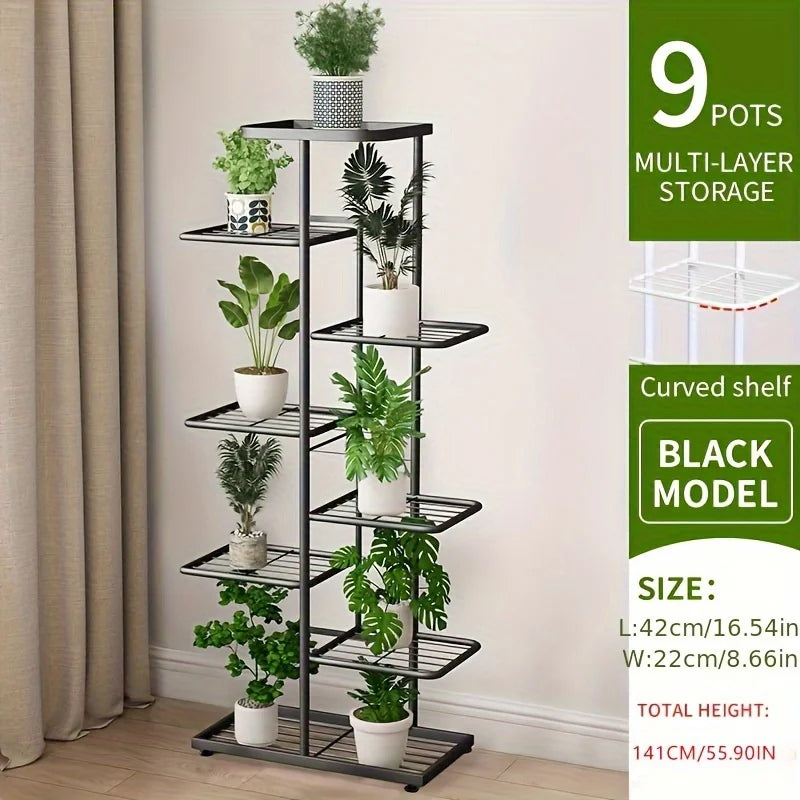 Plant Stand Stand For Flowers Iron 6/7/8Layers Plant Shelf Plant Organizer Storage Plant Holder Display Stand Garden Decoration