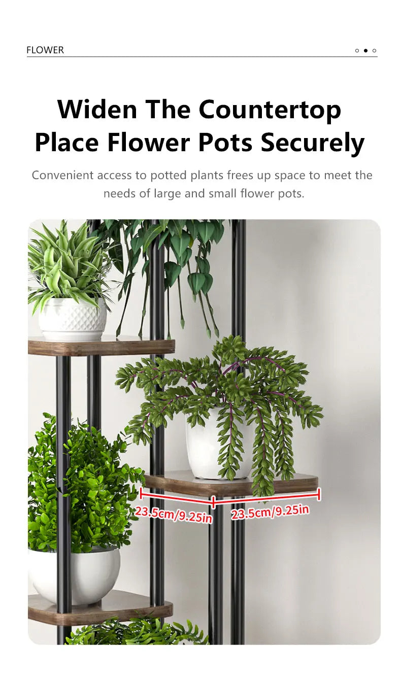 Plant Stand Stand For Flowers Iron 6/7/8Layers Plant Shelf Plant Organizer Storage Plant Holder Display Stand Garden Decoration