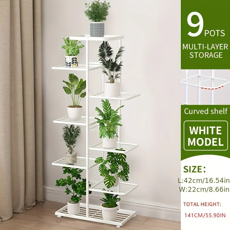 Plant Stand Stand For Flowers Iron 6/7/8Layers Plant Shelf Plant Organizer Storage Plant Holder Display Stand Garden Decoration