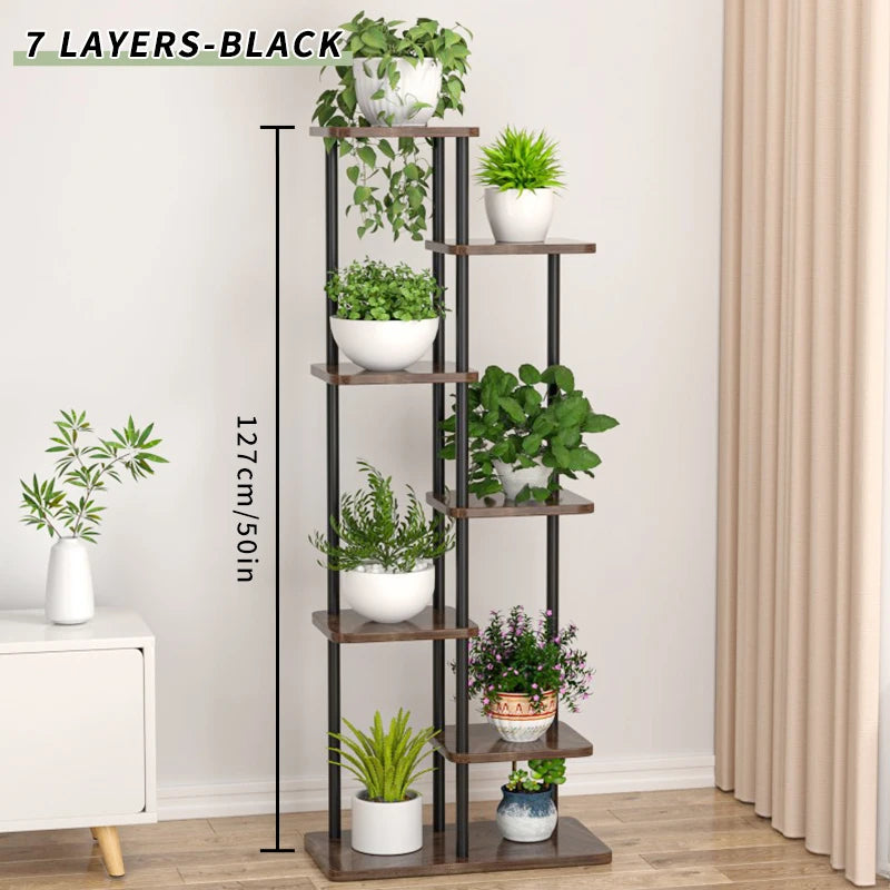 Plant Stand Stand For Flowers Iron 6/7/8Layers Plant Shelf Plant Organizer Storage Plant Holder Display Stand Garden Decoration