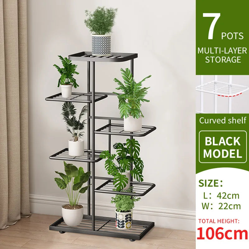 Plant Stand Stand For Flowers Iron 6/7/8Layers Plant Shelf Plant Organizer Storage Plant Holder Display Stand Garden Decoration