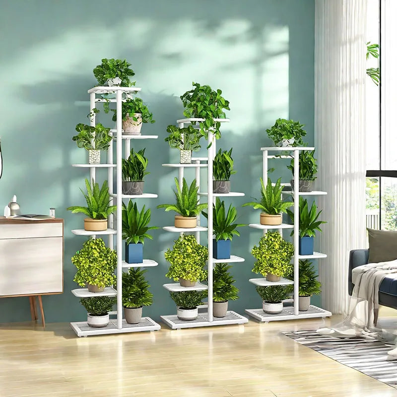 Plant Stand Stand For Flowers Iron 6/7/8Layers Plant Shelf Plant Organizer Storage Plant Holder Display Stand Garden Decoration