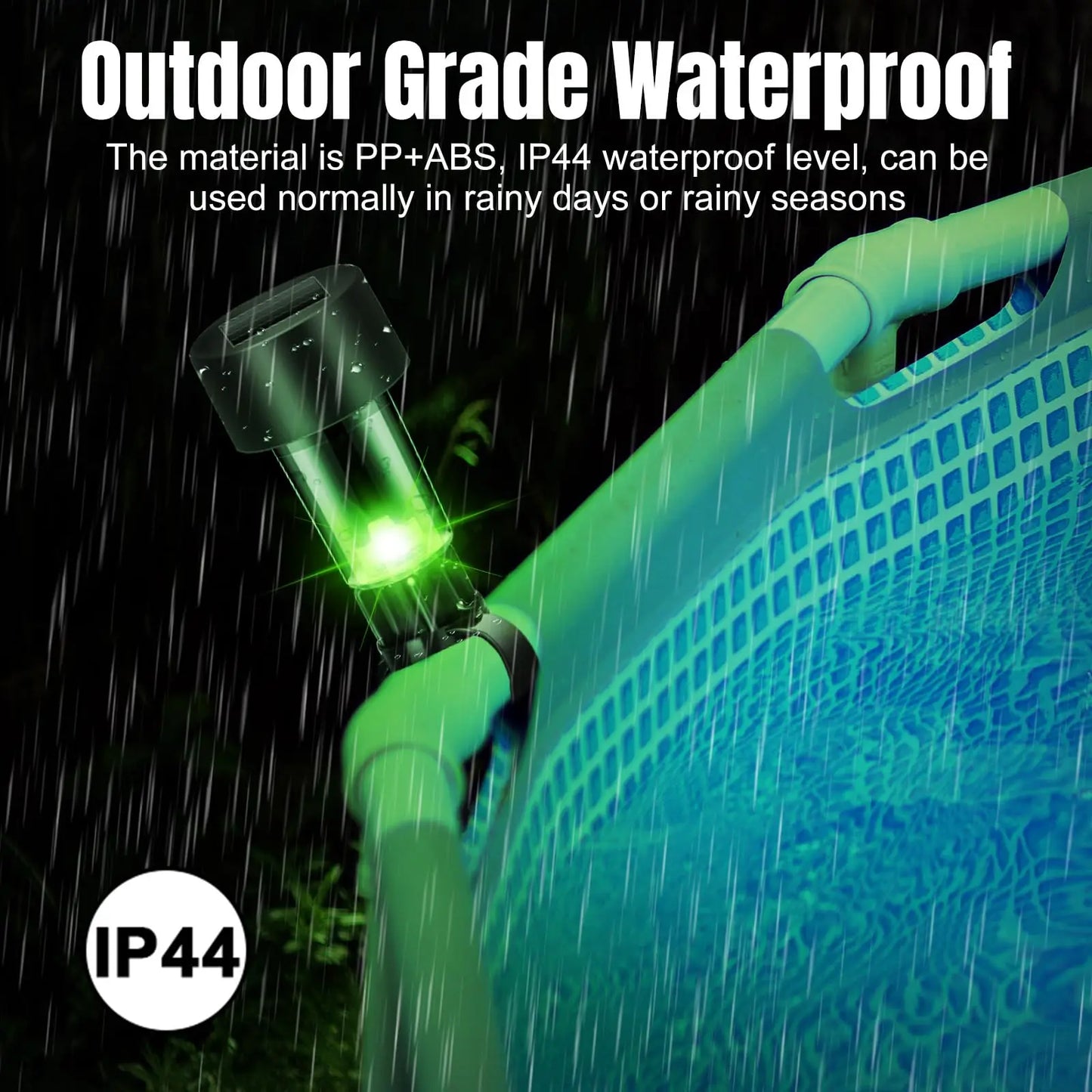 8 swimming pool solar lights, waterproof lights, outdoor swimming pool accessories, colored lights and night lights