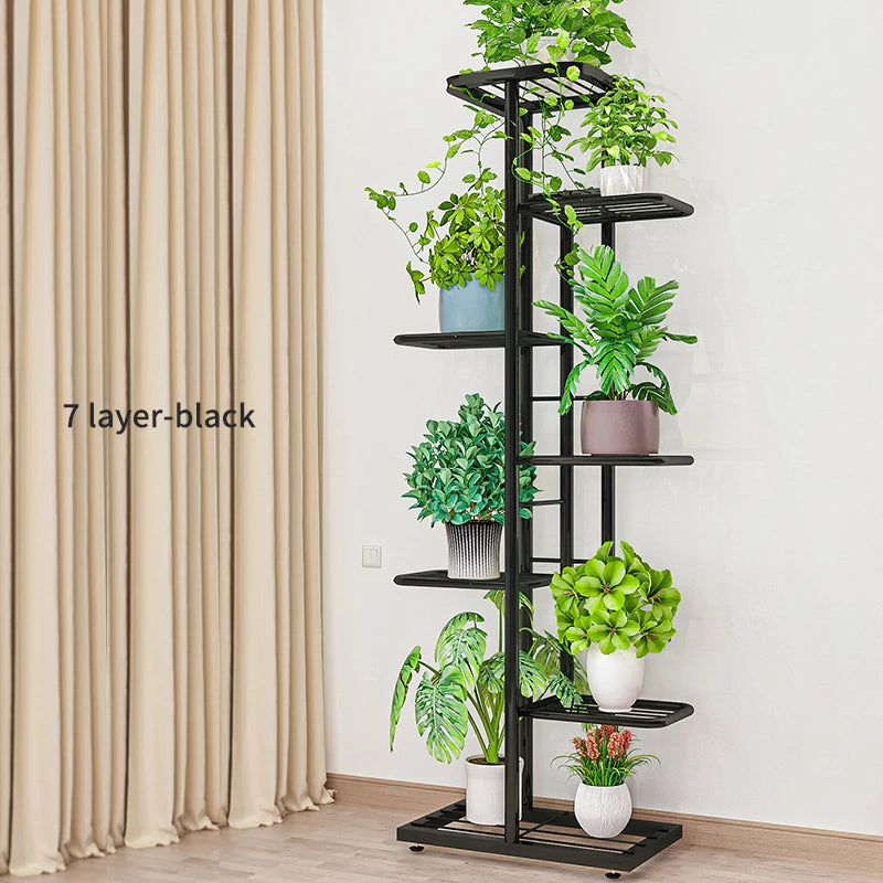 Plant Stand Stand For Flowers Iron 6/7/8Layers Plant Shelf Plant Organizer Storage Plant Holder Display Stand Garden Decoration