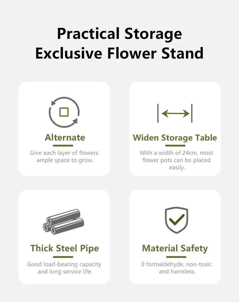Plant Stand Stand For Flowers Iron 6/7/8Layers Plant Shelf Plant Organizer Storage Plant Holder Display Stand Garden Decoration
