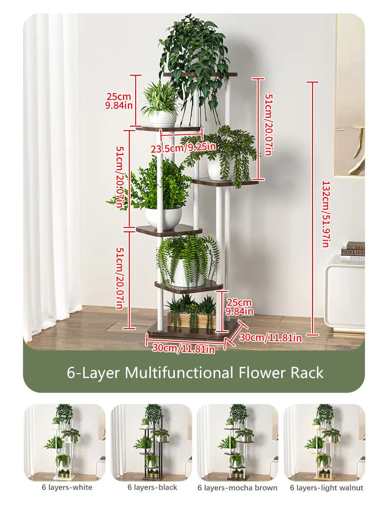 Plant Stand Stand For Flowers Iron 6/7/8Layers Plant Shelf Plant Organizer Storage Plant Holder Display Stand Garden Decoration