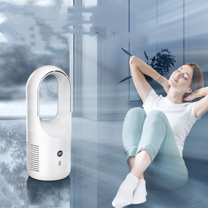Electric Bladeless Fan Cooler Desktop Portable Usb Rechargable Air Cooling Fan