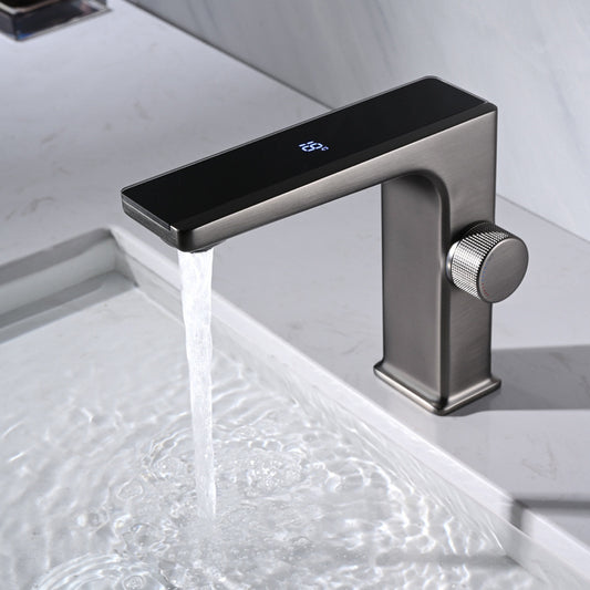 Household All Copper Digital Display Basin Faucet