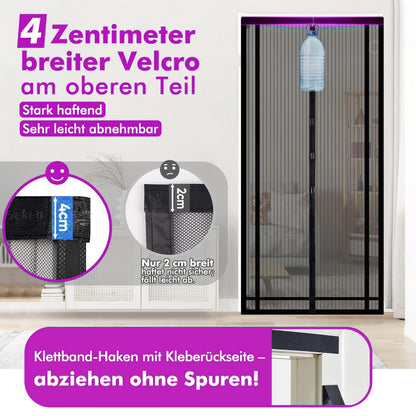 Fly Screen Door Insect Screen Door Curtain Magnetic Curtain Balcony Door 220x100cm