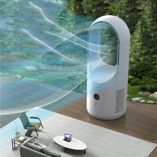 Electric Bladeless Fan Cooler Desktop Portable Usb Rechargable Air Cooling Fan