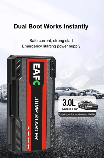 Car Jump Starter 1200A Portable Power Bank Car Battery Booster 12V Car Starting Device for Petrol 4.0L Diesel 2.0L
