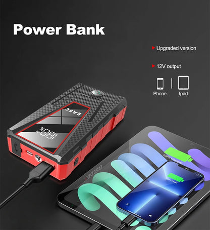 Car Jump Starter 1200A Portable Power Bank Car Battery Booster 12V Car Starting Device for Petrol 4.0L Diesel 2.0L