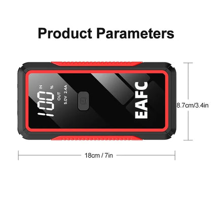 Car Jump Starter 1200A Portable Power Bank Car Battery Booster 12V Car Starting Device for Petrol 4.0L Diesel 2.0L
