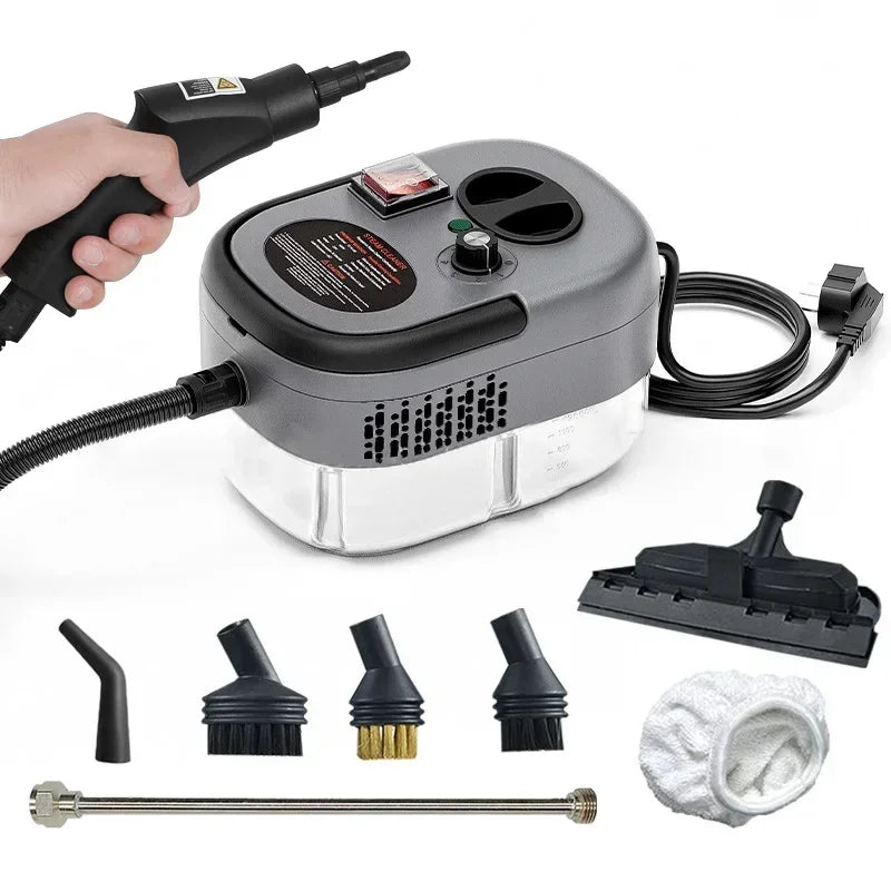2500W High Temperature and Pressure Handheld Steam Cleaners Air Conditioner Kitchen Hood Car Steam Clean Machine Floor Cleaning