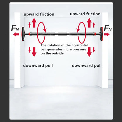 400kg Adjustable Door Horizontal Bars Exercise Home Workout Gym Chin Up Training Pull Up Bar Sport Fitness Equipments
