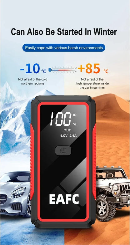 Car Jump Starter 1200A Portable Power Bank Car Battery Booster 12V Car Starting Device for Petrol 4.0L Diesel 2.0L