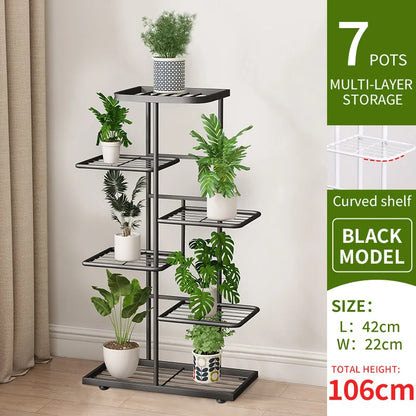 Plant Stand Stand For Flowers Iron 6/7/8Layers Plant Shelf Plant Organizer Storage Plant Holder Display Stand Garden Decoration
