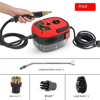 2500W High Temperature and Pressure Handheld Steam Cleaners Air Conditioner Kitchen Hood Car Steam Clean Machine Floor Cleaning