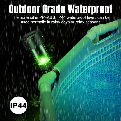 8 swimming pool solar lights, waterproof lights, outdoor swimming pool accessories, colored lights and night lights