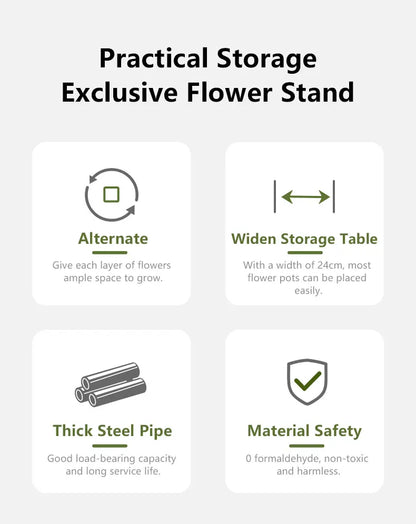 Plant Stand Stand For Flowers Iron 6/7/8Layers Plant Shelf Plant Organizer Storage Plant Holder Display Stand Garden Decoration