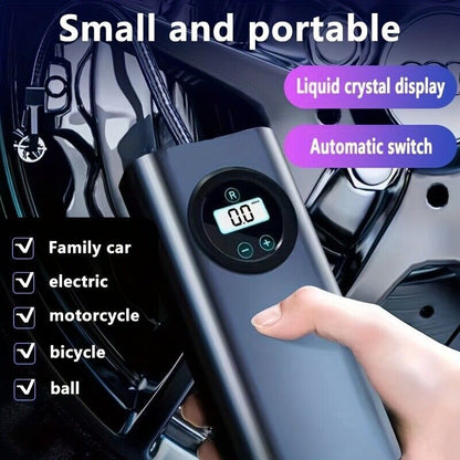 LCD Electric Battery Air  Car Bicycle Tyre Compressed Air Compressor 150PSI